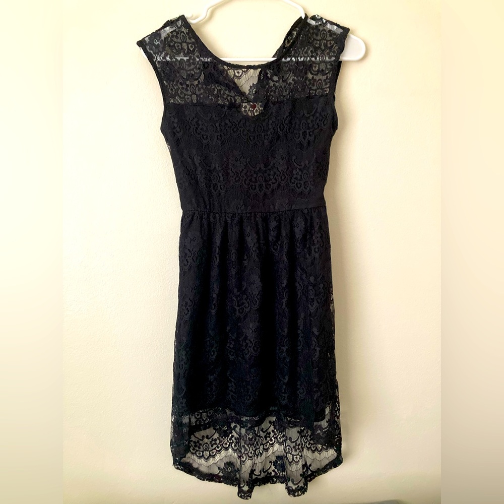 Lace High-Low Dress